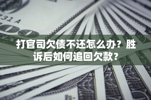 北京打官司欠债不还怎么办？胜诉后如何追回欠款？