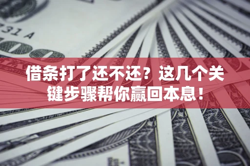北京借条打了还不还？这几个关键步骤帮你赢回本息！