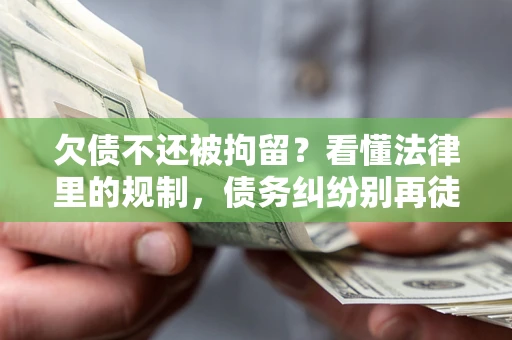 北京欠债不还被拘留？看懂法律里的规制，债务纠纷别再徒劳奔波