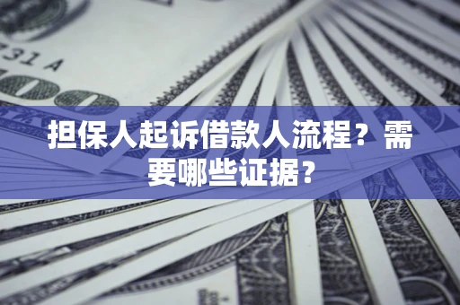 北京担保人起诉借款人流程?需要哪些证据? 北京担保人起诉借款人流程?需要哪些证据?