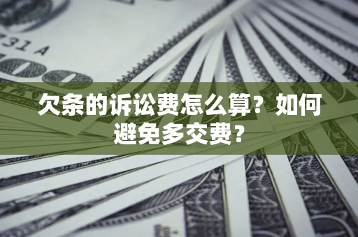 北京欠条的诉讼费怎么算？如何避免多交费？
