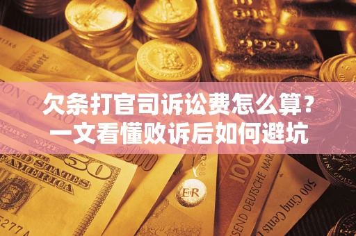 北京欠条打官司诉讼费怎么算？一文看懂败诉后如何避坑
