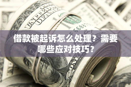 北京借款被起诉怎么处理？需要哪些应对技巧？